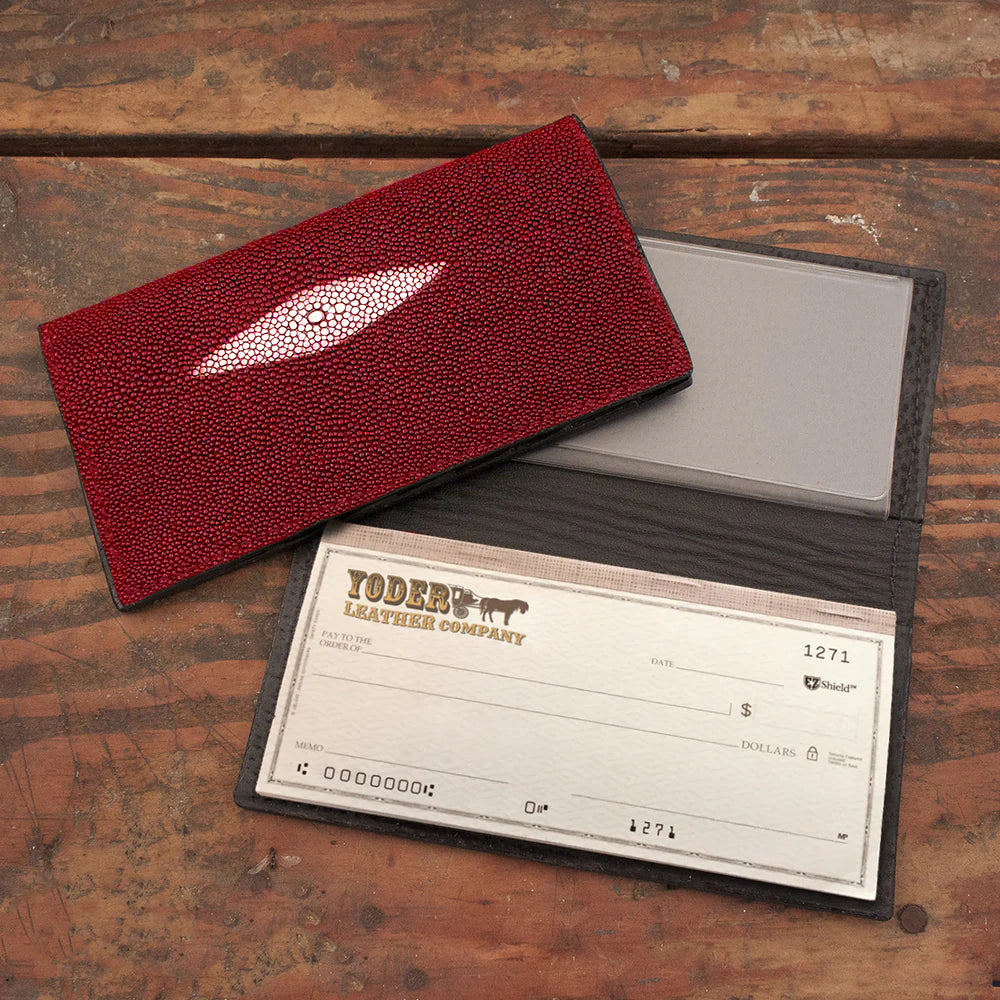 Stingray Red Checkbook