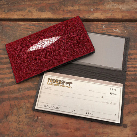 Stingray Red Checkbook