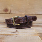 Alligator Matte Brown Belt