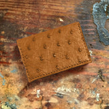 Ostrich Card Case Wallet