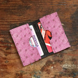 Ostrich Card Case Wallet