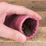 Pink Ostrich Coin Pouch - SALE ITEM