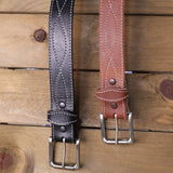 The Tool Belt - Wax Brown Figure 8 Leather Belt 1.5"