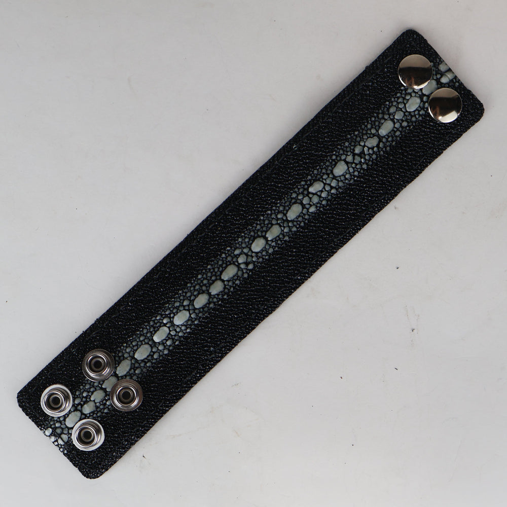 Black Stingray Rowtsone Cuff - SALE ITEM -