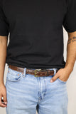 Alligator Full Gloss Brown Belt