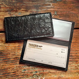 Ostrich Checkbook Cover