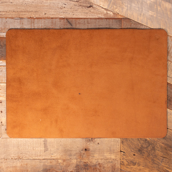 Dark Brown Desk Blotter Large and Handmade from Genuine Leather