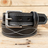 Black Figure 8 Belt & Cowhide Cash Clip Combo