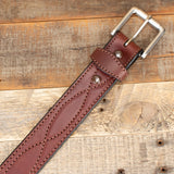 Dark Brown Figure 8 Belt & Cowhide Cash Clip Combo