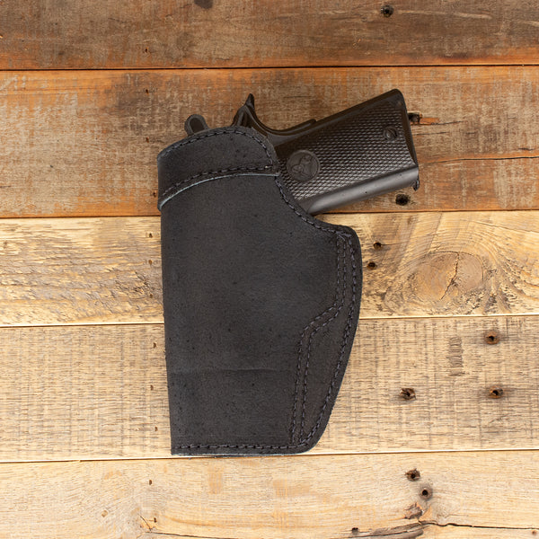 Amish Made Black Leather IWB Clip Gun Holster Yoder Leather Company