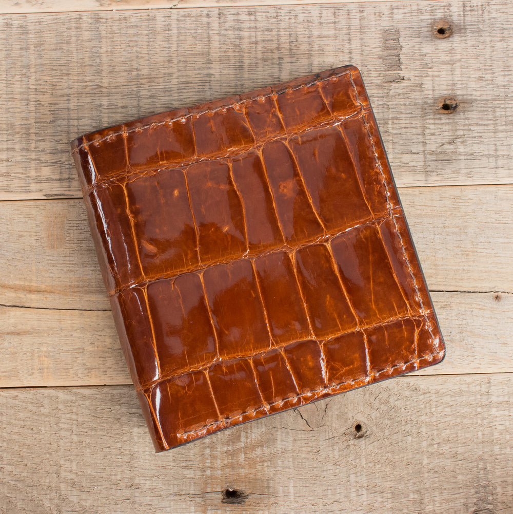 Alligator Leather Hipster Cognac