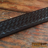 Black Basket Weave Belt Pattern