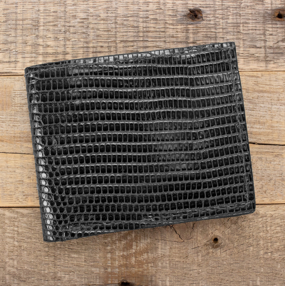 Black Lizard Bifold Wallet