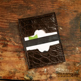 Gator Leather Business Card Holder