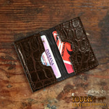 Alligator Brown Credit Card Wallet