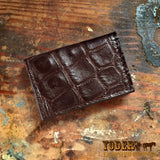 Alligator Brown Business Card Wallet