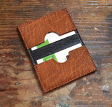 Brown Elephant Hide Credit Card Wallet