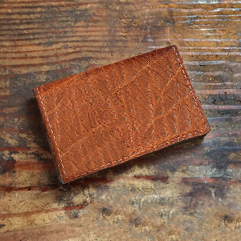 Brown Elephant Hide Business Card Wallet