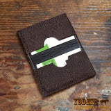 Brown Shark Skin Business Card Holder