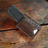 Magnetic Money Clip Brown Lizard
