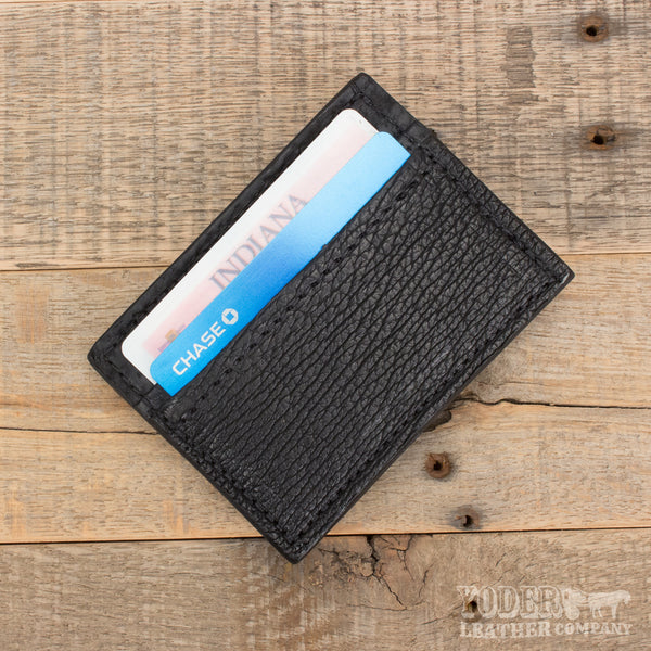 Black Shark Leather Magnetic Money Cash Clip Wallet – Yoder