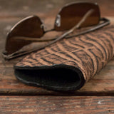 Rustic Brown Elephant Soft Eyeglass Case