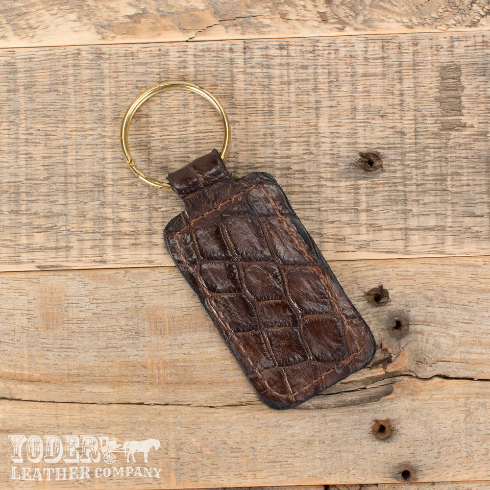 Alligator Brown Keychain