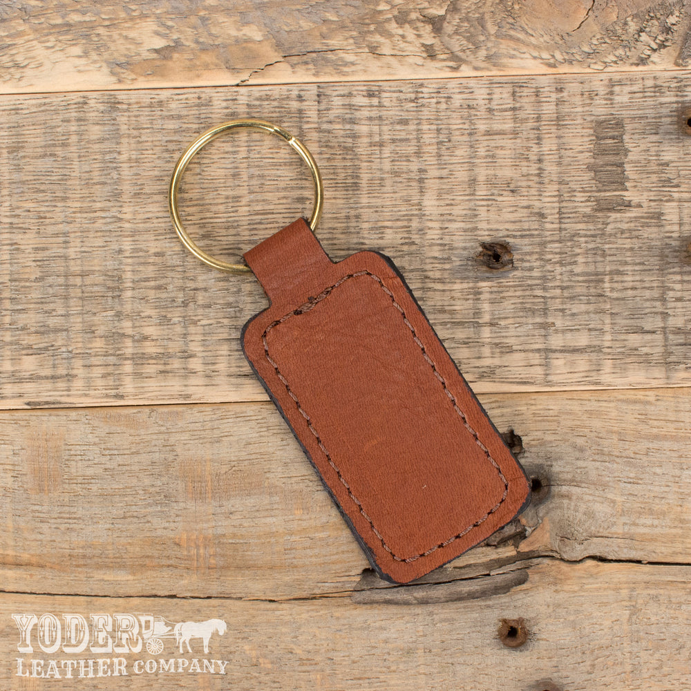 Brown Leather Key Fob