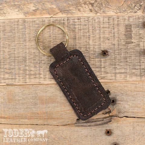 Dark Brown Elephant Key Fob