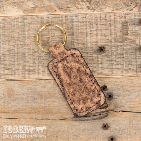 Rustic Brown Elephant Key Fob