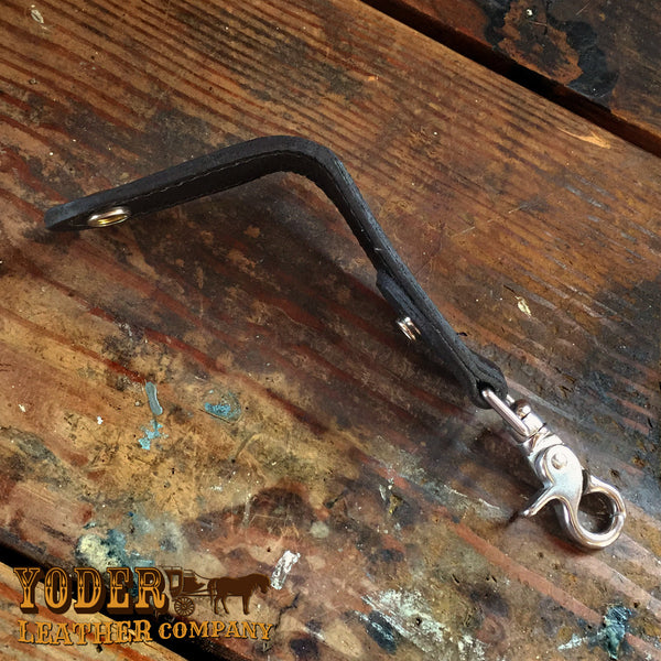 Black Shark Leather Key Hanger for Belt Key Holder – Yoder Leather