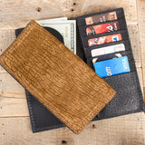 Tan Hippo Tall Wallet