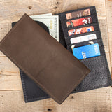 Brown Kangaroo Checkbook Wallet