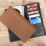 Tan Kangaroo Checkbook Wallet