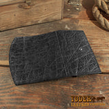 Black elephant clutch wallet