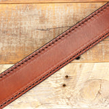 Brown Stitched Bullhide Belt