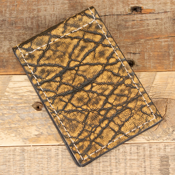 Dragon tanned Elephant Hide Magnetic Money Clip Wallet – Yoder Leather  Company