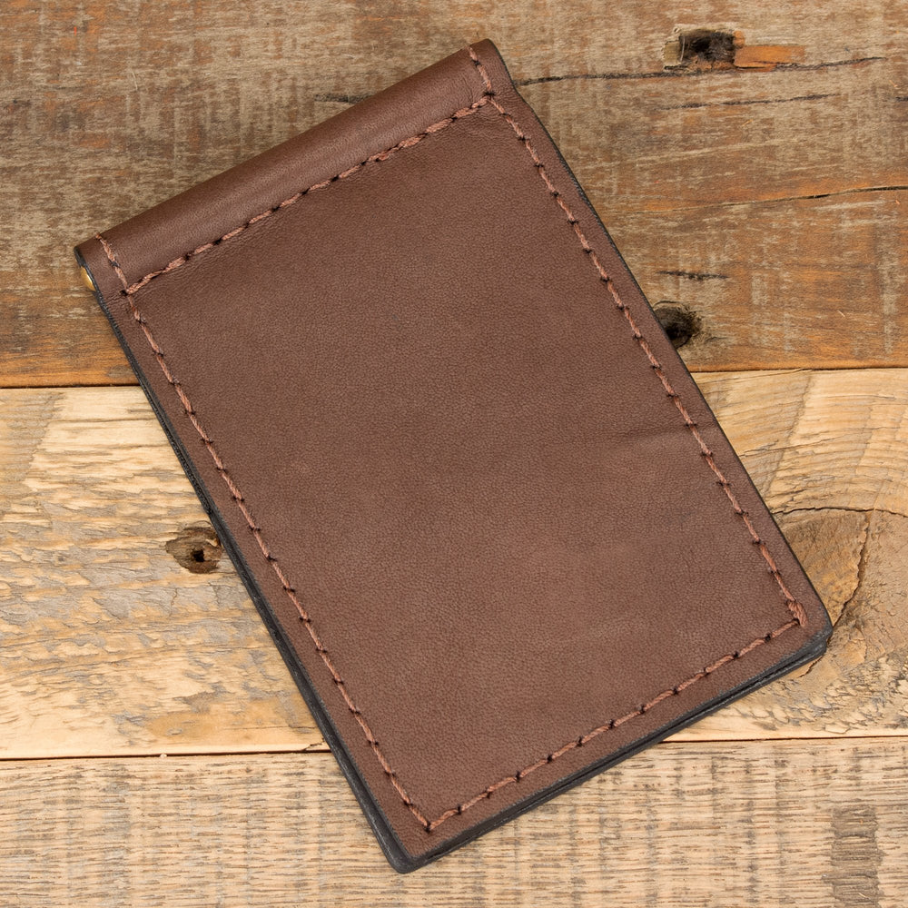 Kangaroo Leather Skinny Clip Wallet