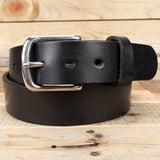 Smooth Black Bridle Belt