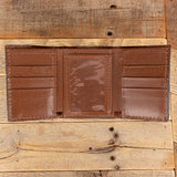 Brown Eel Trifold - 6 Cards with ID Window