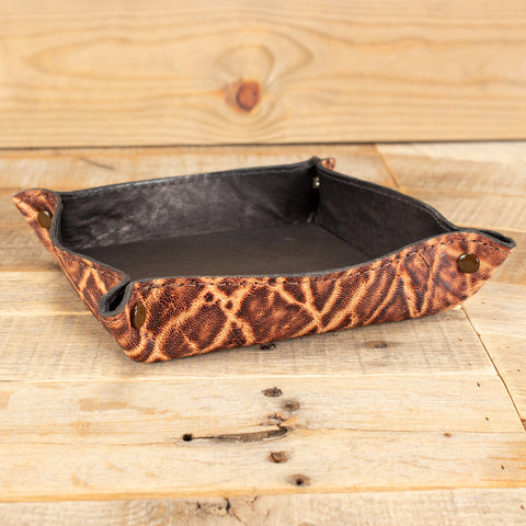 Valet Tray - Rustic Brown Elephant