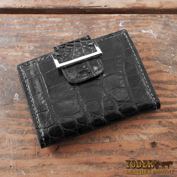 Women's alligator wallet hotsell