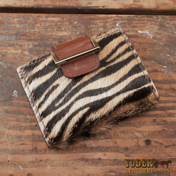 Women's Furry Tiger Leather Wallet – Yoder Leather Company