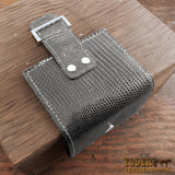 Women's Gray Lizard Bifold Wallet