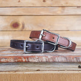 Premium Padded Center Ring Leather Dog Collar