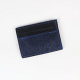 Blue Ostrich Clip Wallet - SALE ITEM