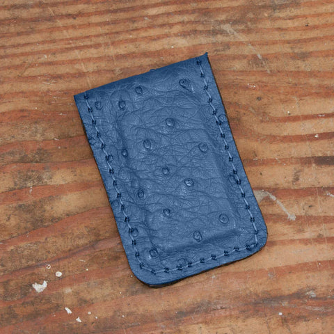 Ostrich Cash Clip-Yoder Leather Company