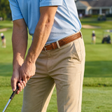 Crocodile Golf Belt with Gold Buckle