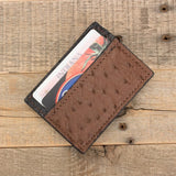 Ostrich Cash Clip Wallet