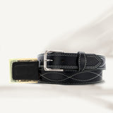Black Figure 8 Belt & Cowhide Cash Clip Combo